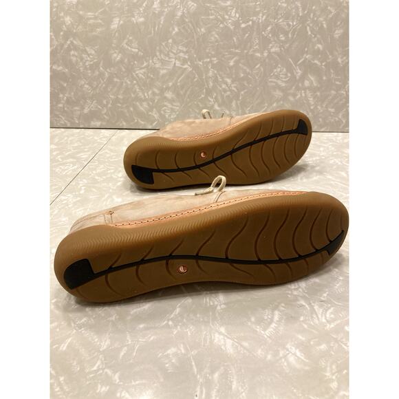 Unstructured by Clarks Tan Suede Leather Loafers, Women's Size 10/EUR 41.5 - Picture 6 of 7